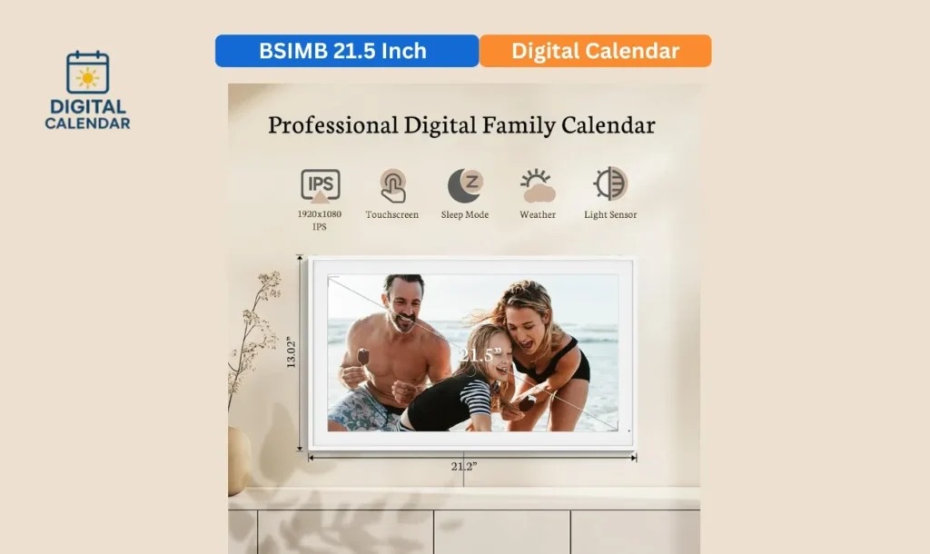 BSIMB 21.5 Inch Digital Calendar