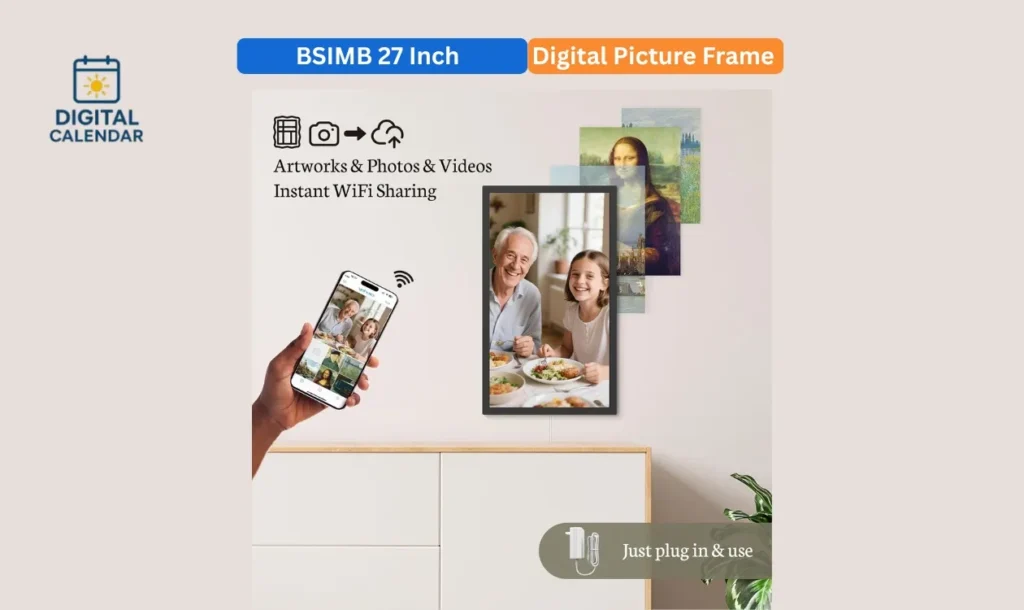 BSIMB 27 Inch Large Digital Picture Frame