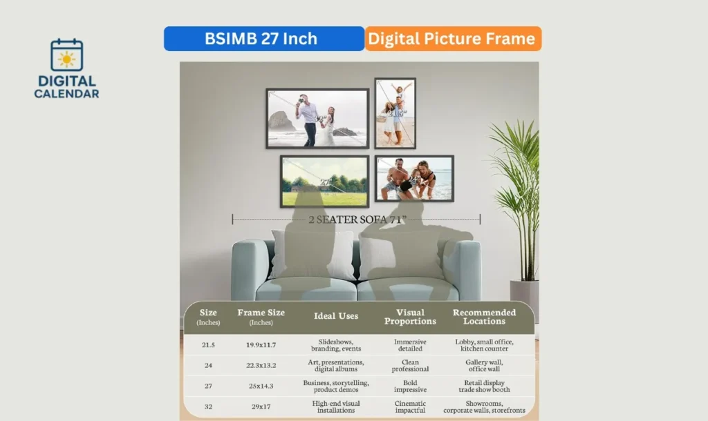 BSIMB 27 Inch Large Digital Picture Frame