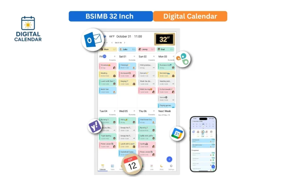 BSIMB 32 Inch Digital Calendar – Full Review 2 BSIMB 32 Inch Digital Calendar