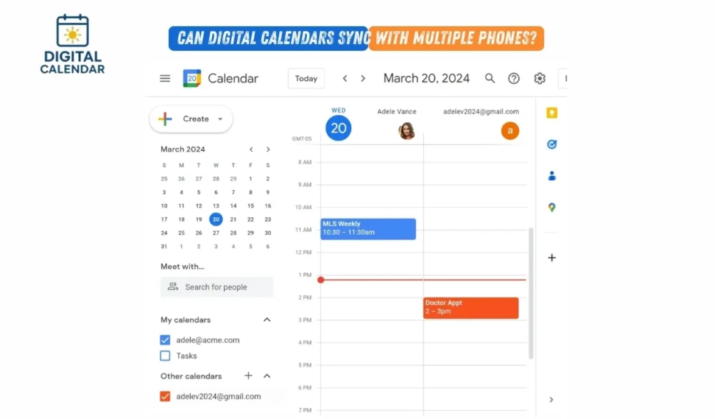 Can Digital Calendars Sync with Multiple Phones