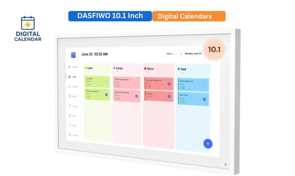 DASFIWO 10.1 Inch Smart Digital Calendar