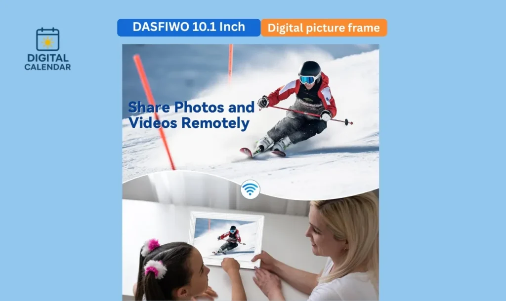 DASFIWO 10.1 Inch WiFi Digital Picture Frame
