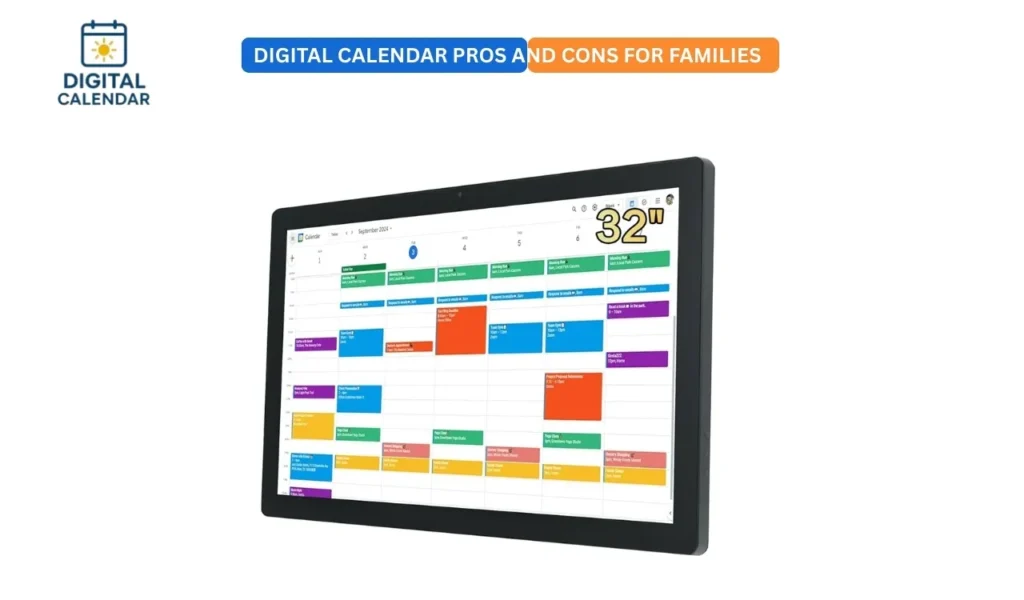 Digital Calendar Pros and Cons for Families