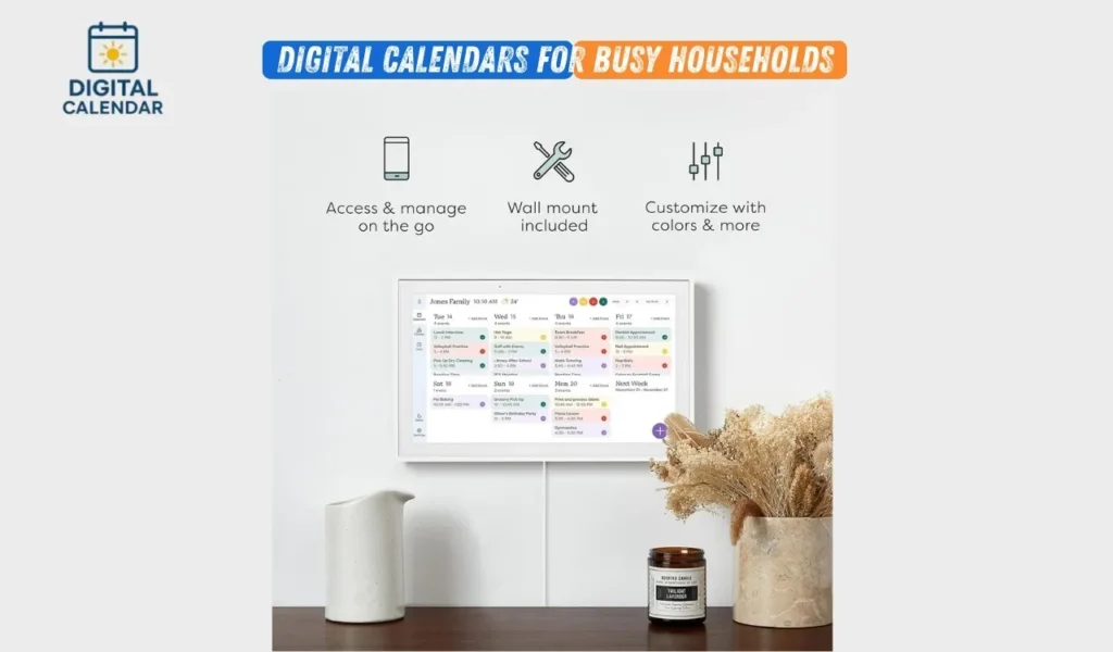 Digital Calendars for Busy Households