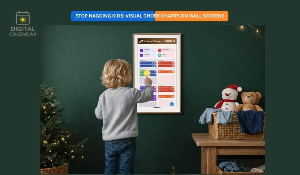 Visual Chore Charts on Wall Screens