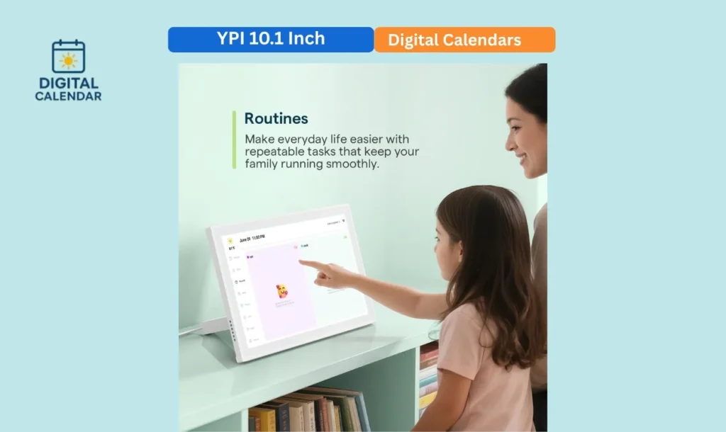 YPI 10.1 Inch Digital Calendar