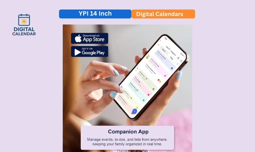 YPI 14 Inch Digital Calendar