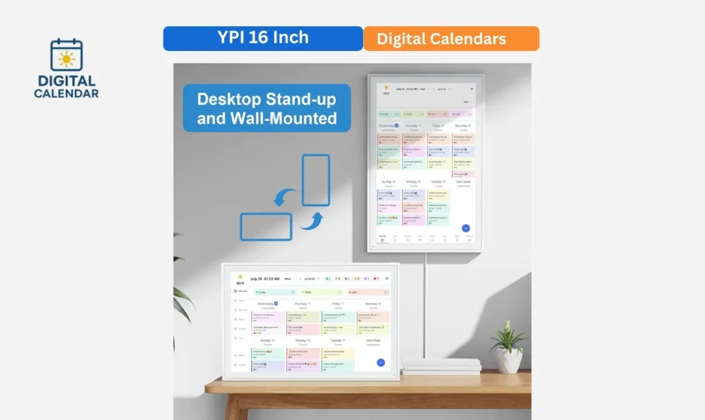 YPI 16 Inch Digital Calendar
