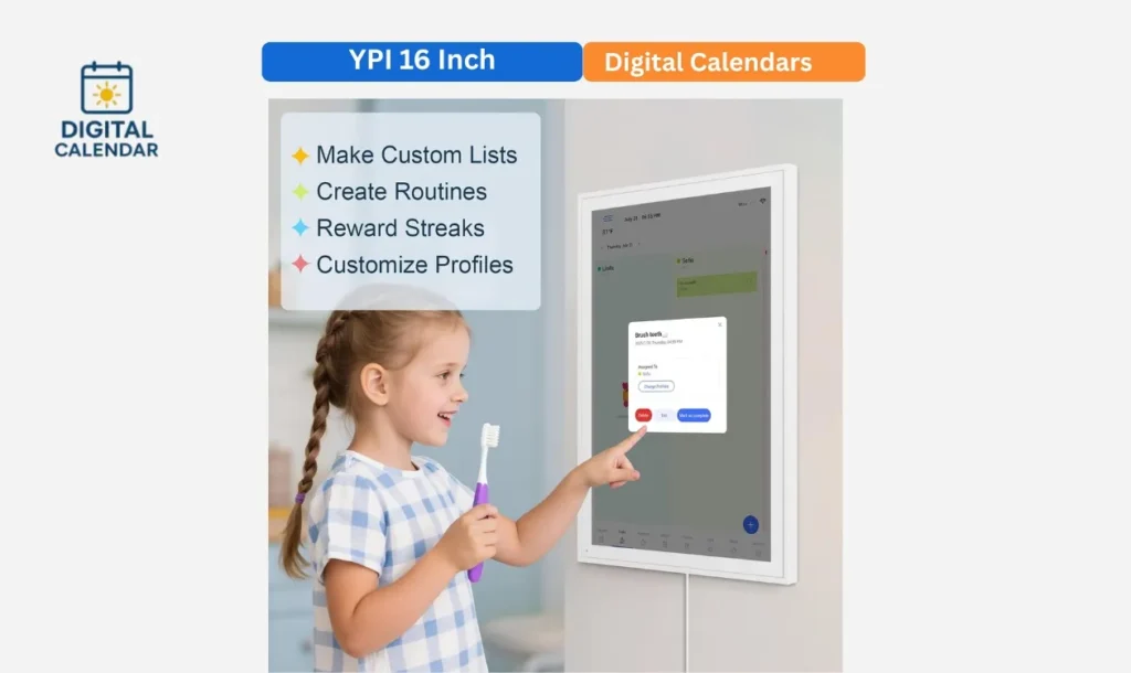 YPI 16 Inch Digital Calendar