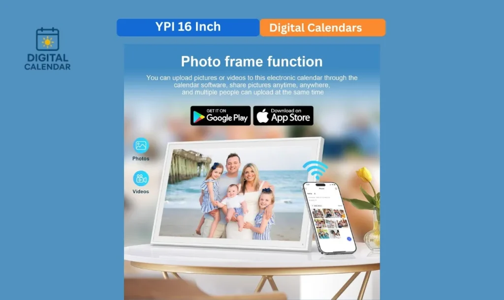 YPI 16 Inch Digital Calendar