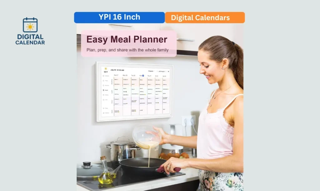 YPI 16 Inch Digital Calendar