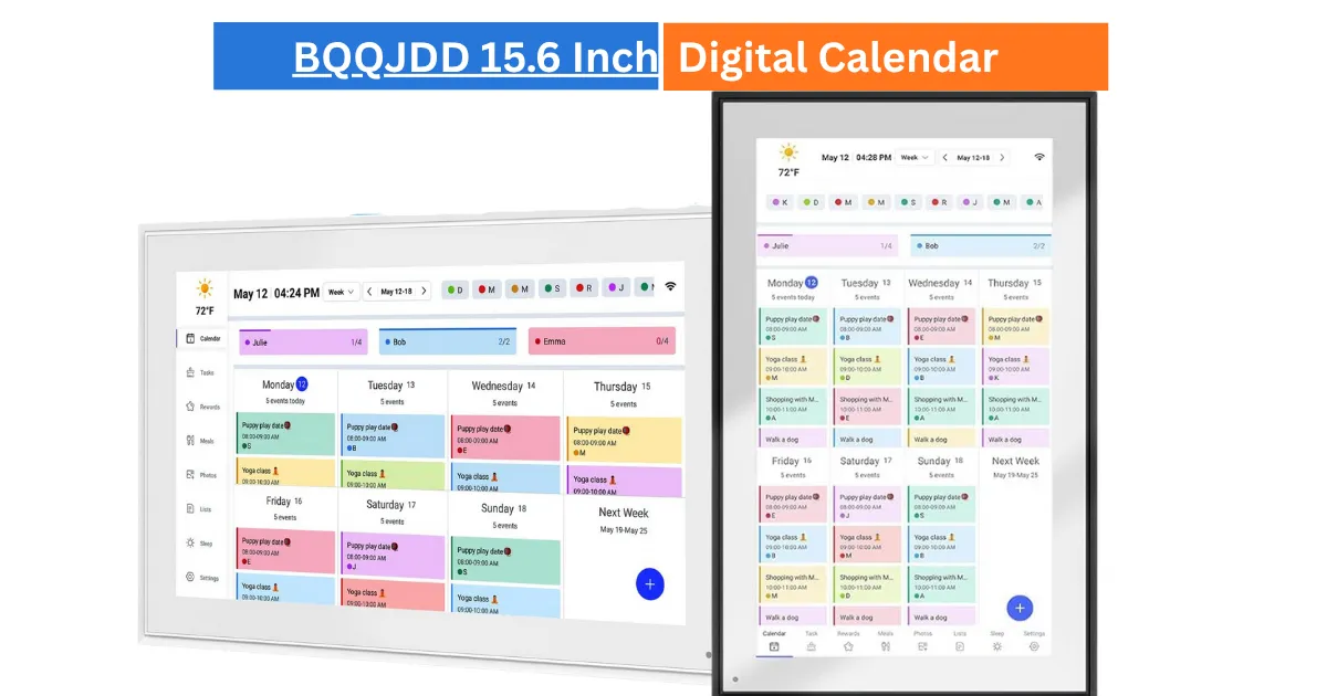BQQJDD 15.6 Inch Digital Calendar & Chore Chart Review: Buyer’s Guide 1 BQQJDD 15.6 Inch