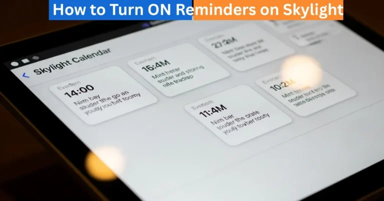 How to Turn ON Reminders on Skylight Calendar? 3 Reminders on Skylight Calendar