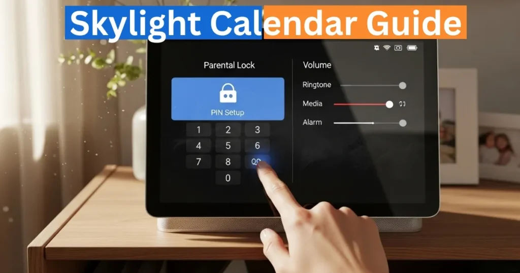 Skylight Calendar General Settings: Wi-Fi, Display & Parental Lock 3 Skylight Calendar General Settings