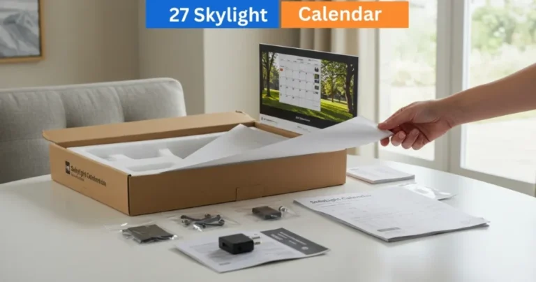 Installing Your 27" Skylight Calendar Max – Unboxing & Setup Guide 7 Skylight Calendar Max