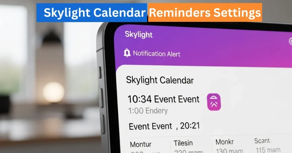 Skylight Calendar Reminders Settings: Never Miss an Event 1 Skylight Calendar Reminders