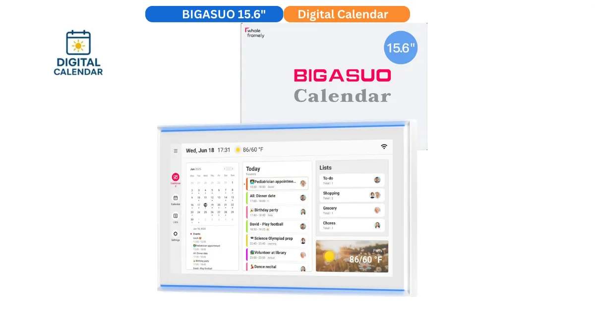 BIGASUO 15.6 Inch 2