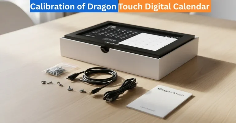 Calibration of Dragon Touch Digital Calendar