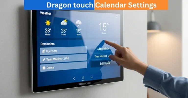 Dragon-touch Calendar Settings