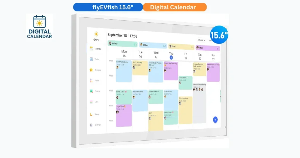 flyEVfish 15.6 Inch Digital Calendar Review – Full Smart Wall Planner 18 flyEVfish 15.6 inch