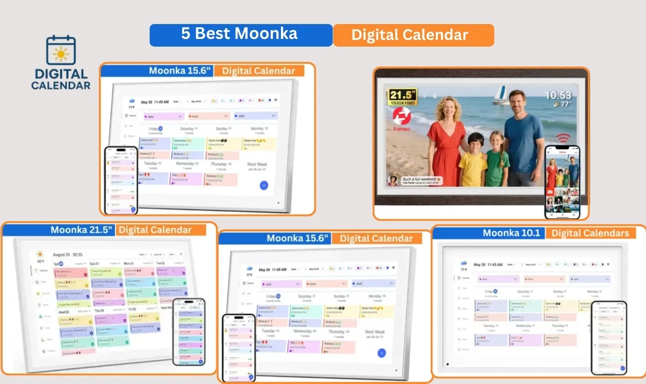 5 best Moonka digital calendars