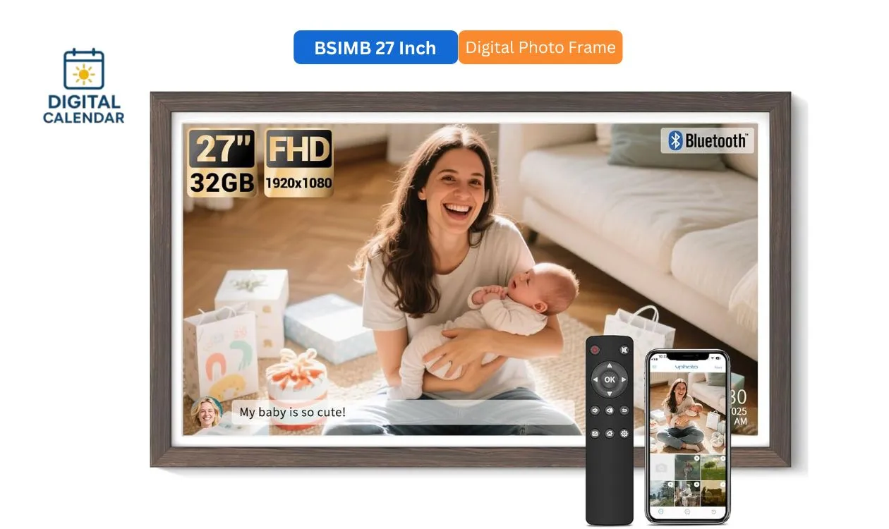 BSIMB 27-Inch Large Digital Picture Frame