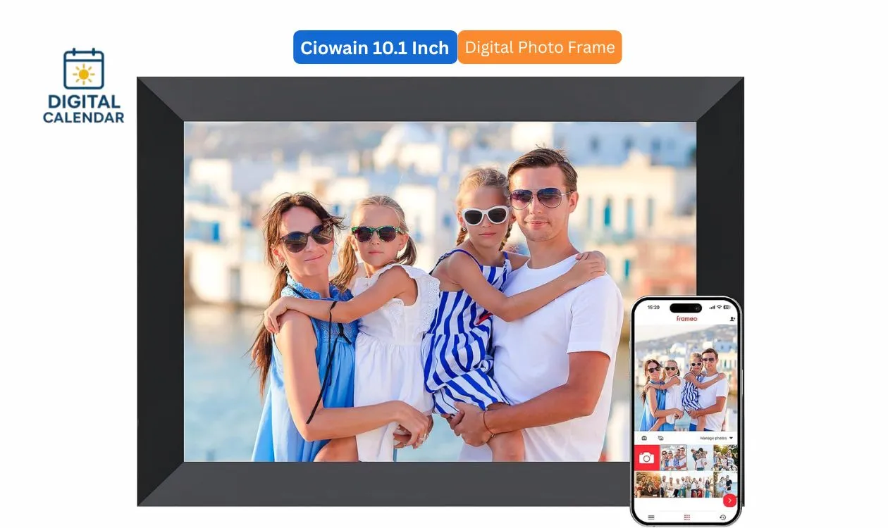 Ciowain 10.1 Inch Digital Picture Frame