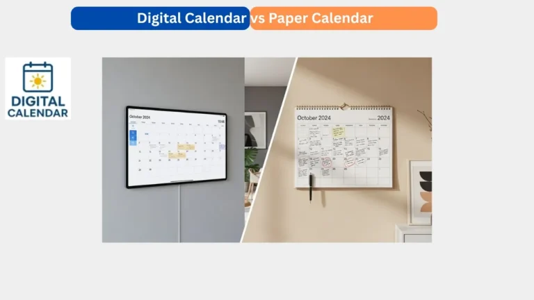 Digital Calendar vs Paper Calendar
