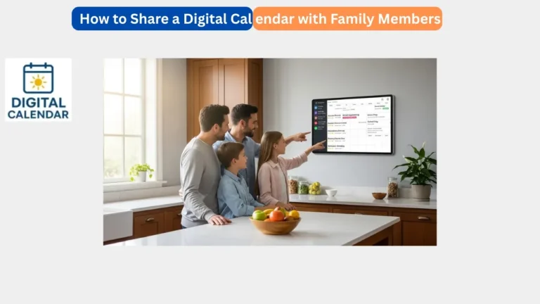 How to Share a Digital Calendar with Family Members