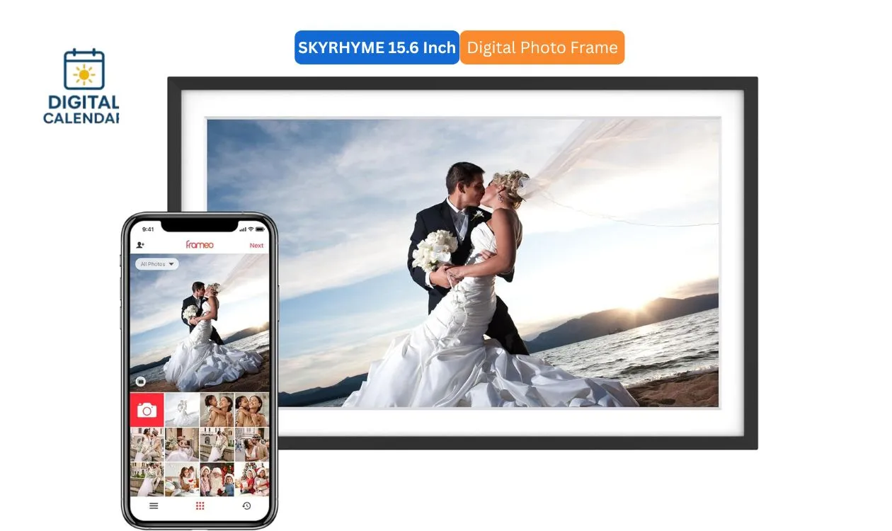 SKYRHYME 15.6 Digital WiFi Photo Frame