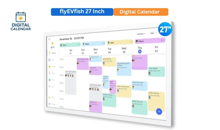 flyEVfish 27 Inch Digital Calendar