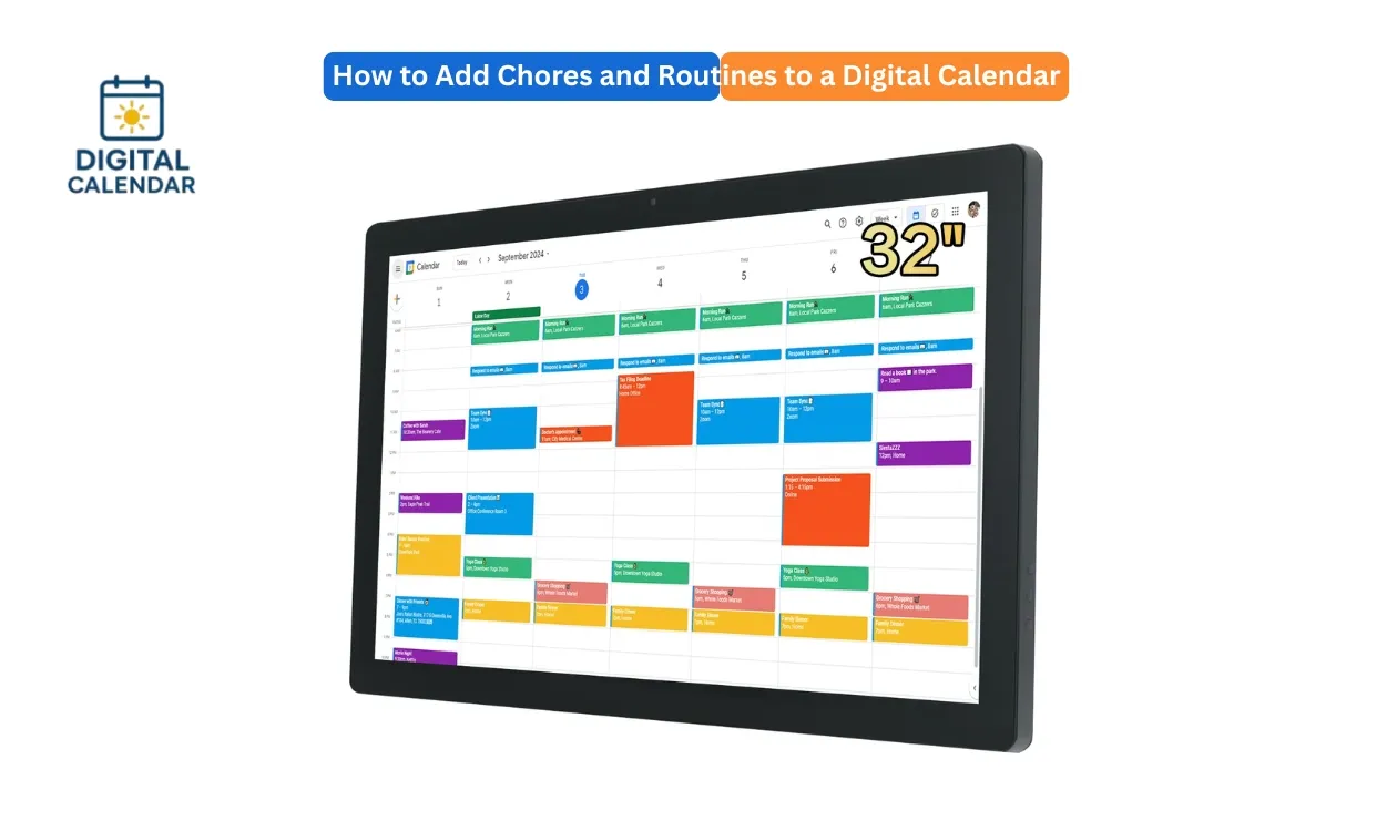 Add Chores and Routines to a Digital Calendar