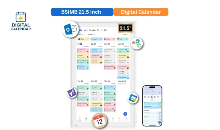 BSIMB 21.5 Inch Digital Calendar