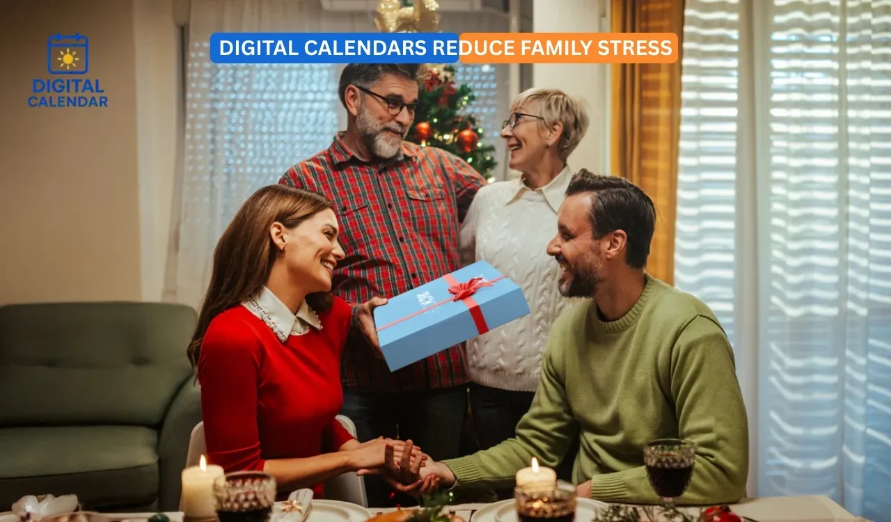 Digital Calendars Reduce Family Stress