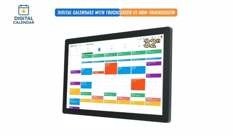 Digital Calendars Touchscreen vs Non-Touchscreen