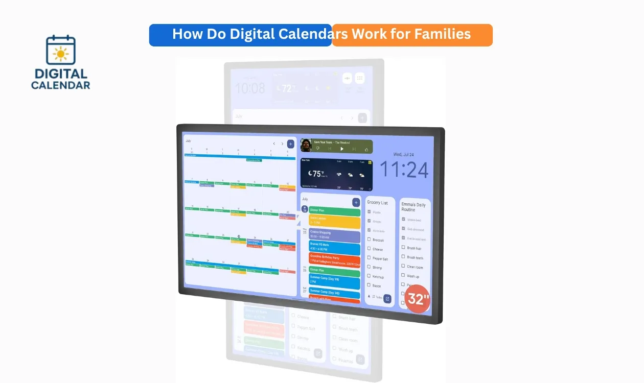 Digital Calendars Work for Busy Families