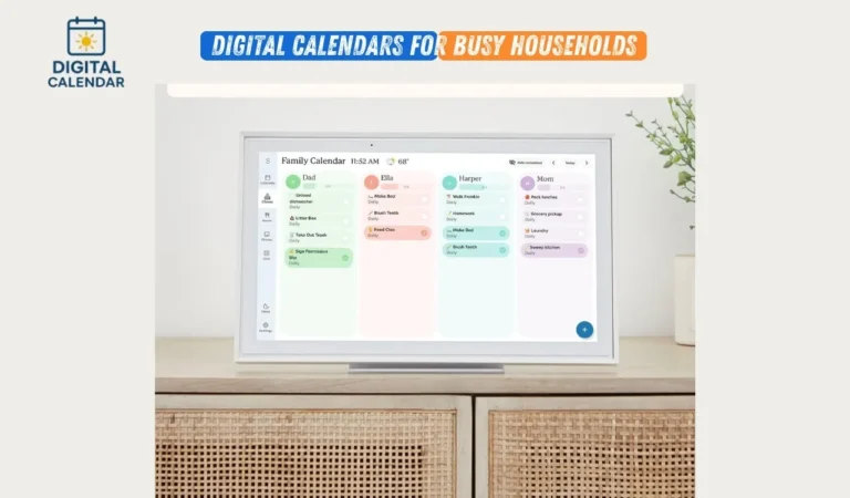 Digital Calendars for Busy Households
