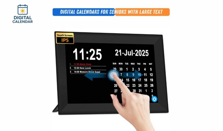 Digital Calendars for Seniors with Large Text