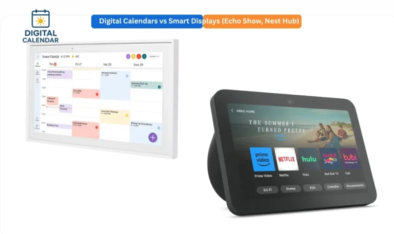 Digital Calendars vs Smart Displays