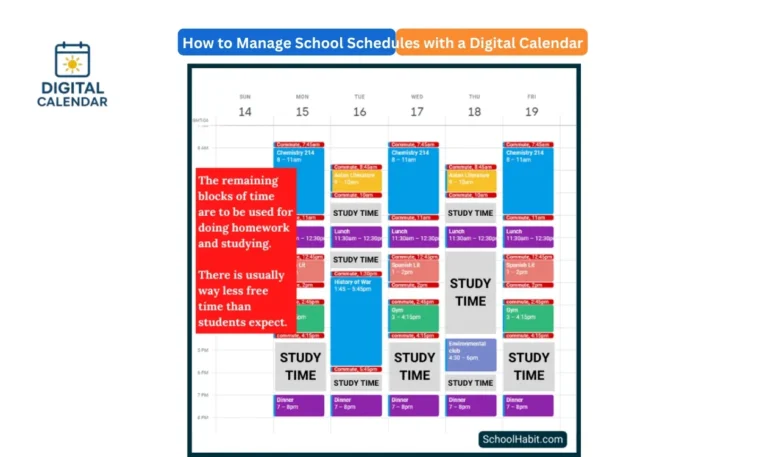 Manage School Schedules with a Digital Calendar