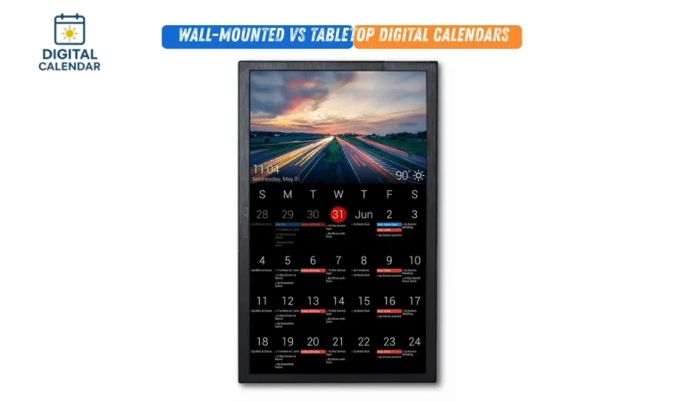 Wall-Mounted vs Tabletop Digital Calendars