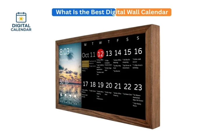 best digital wall calendar