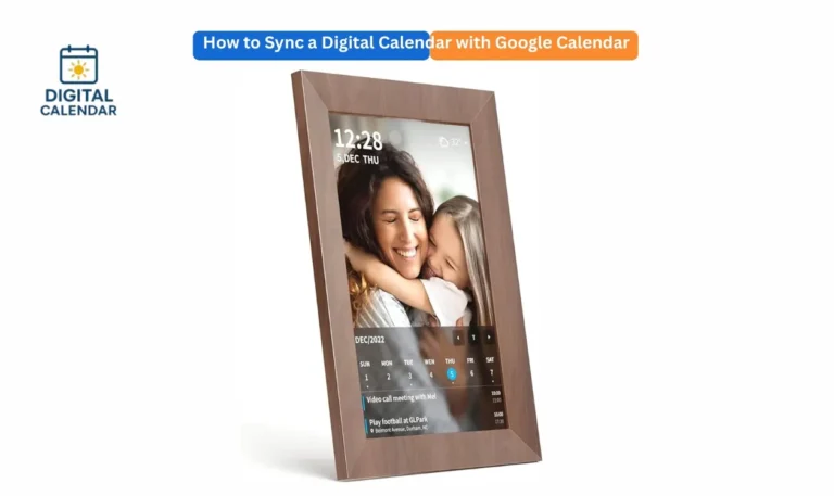 sync digital calendar with Google Calendar